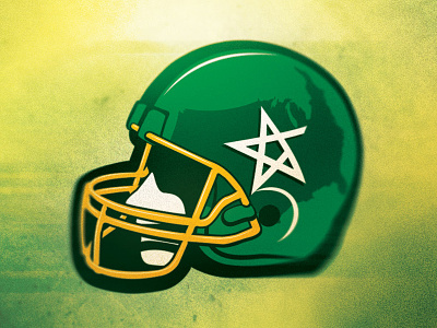 A&A Management Logo Concept 2 aa football green helmet klpa logo pentacle star united states usa yellow