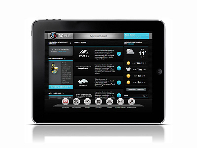 3C Hub Website 3c dark ipad iphone klpa mobile responsive roofing web design