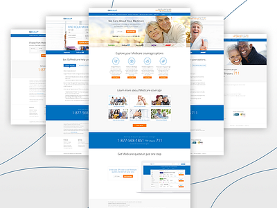 GoMedicare Redesign clean corporate health leads redesign sketch ui ux web web design