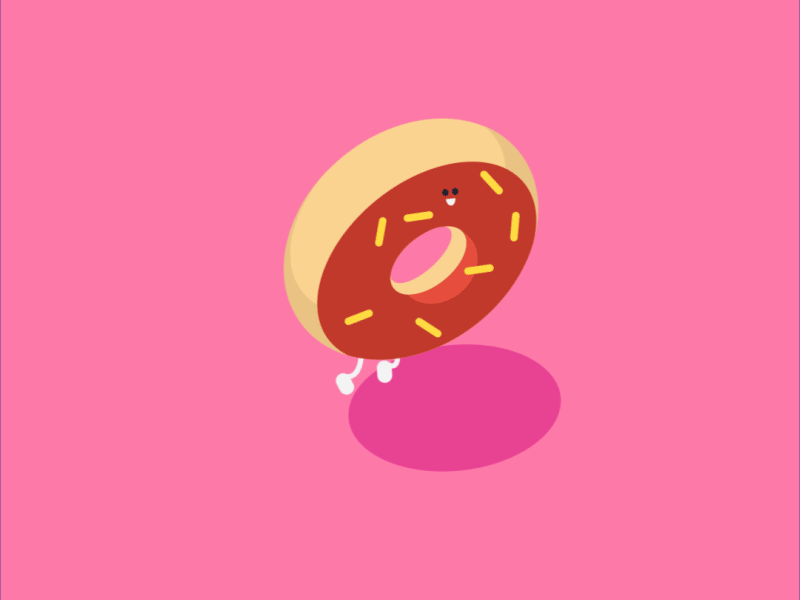 Isometric Donut 🍩 24 fps adobe after effects animation illustration motion design