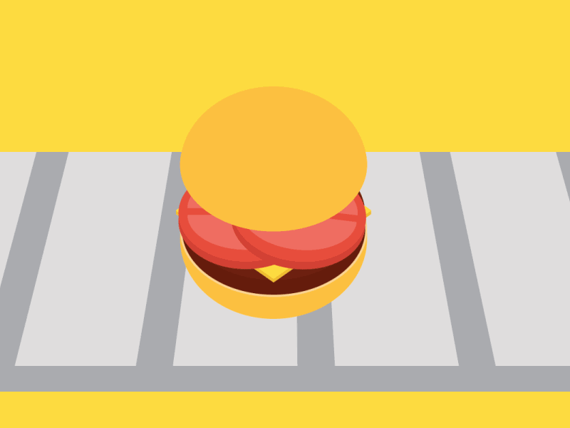 Burgers 🍔 24 fps adobe after effects animation burger dribbble invites illustration motion design