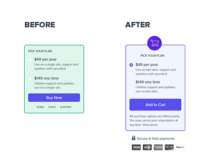 ux cart flat ui ux web