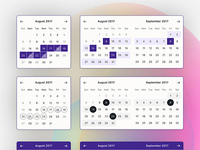 Calendar themes for Delivery Calendar