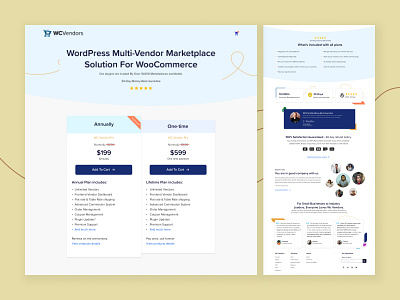 Pricing Page for a WooCommerce plugin website