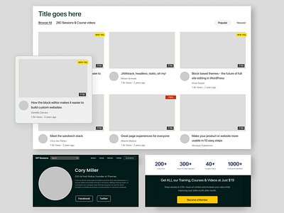 Wireframes for video catalog branding catalog conversion design figma ott ui ux video wireframe