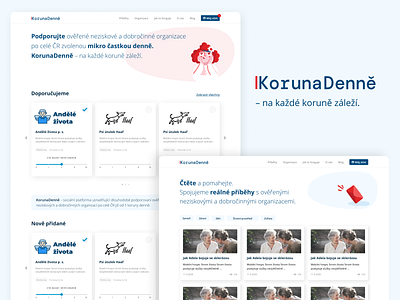 KorunaDenně – na každé koruně záleží. app branding design flat illustration logo minimal typography ui website