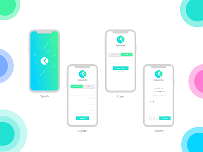 Komodaa App - Login & Register Design