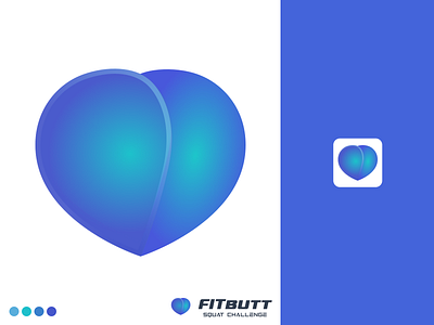 FitButt App - Logo Design app icon design branding design icon iconography ios app design logo ui ui ux ui design ux