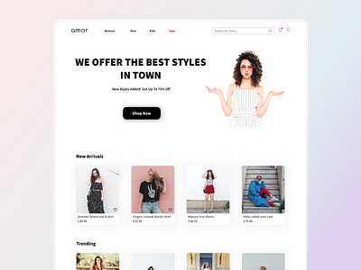 Ongoing project - amor UI Kit branding design ecommerce ecommerce design landing ui ui kit ui ux uidesign web web design website