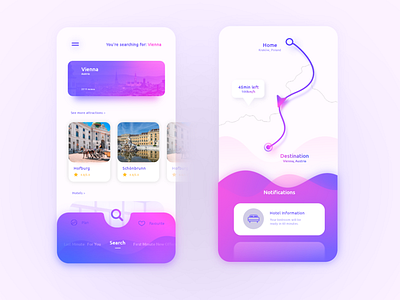 Travel App Concept concept mobile mobile app mobile app design navigation travel ui ui ux ui ux design