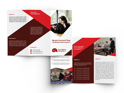 Trifold Brochure branding brochure business company profile corporate indesign trifold
