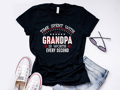 Grandpa ! Family t-shirt corporate identity family illustration logo stationery design t shirt