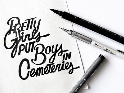 Pretty Girls - Hand Lettering