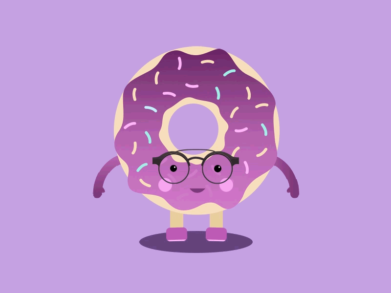 The jumping donut by Itziar Samaniego on Dribbble