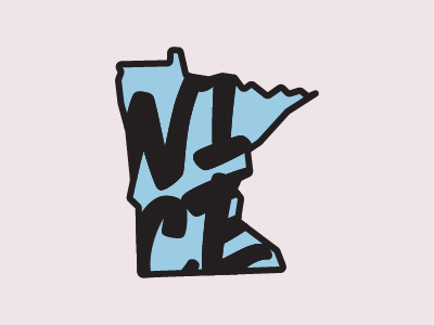 Minnesota Nice blue loons minnesota minnesota nice minnesotan nice outline shirt state sticker