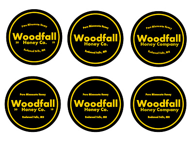 Woodfall Honey Ideas black circle comments company company branding design honey logo minimal minnesota