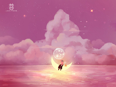 星辰月亮河 illustration 云 星河