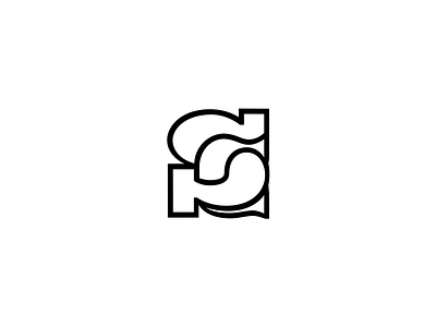 S & C Monogram c letters logo monogram s serif