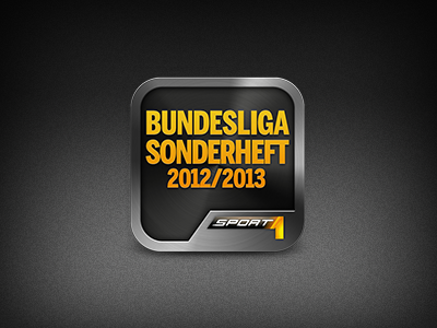 SPORT1 Sonderheft 2012 1024x1024 2012 apple black bundesliga football fussball german icon ipad magazine metal soccer sport sport1