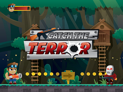 Catch The Terror 2d Game 2d game android game game asset ios game mobile game