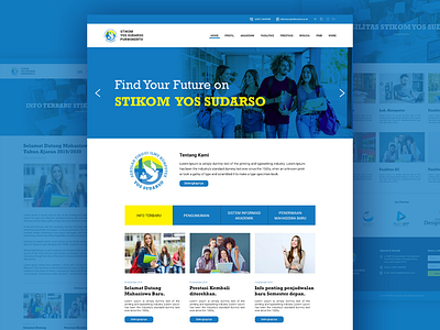Redesign of STIKOM Yos Sudarso Website design ui webdesign website