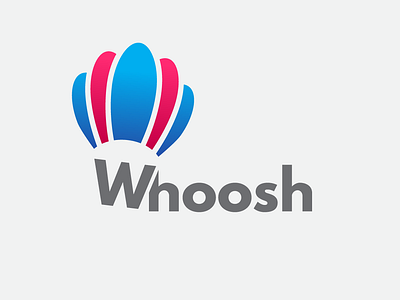 Whoosh - Hot Air Balloon Logo concept | Daily Logo Challenge balloon logo daily logo challenge