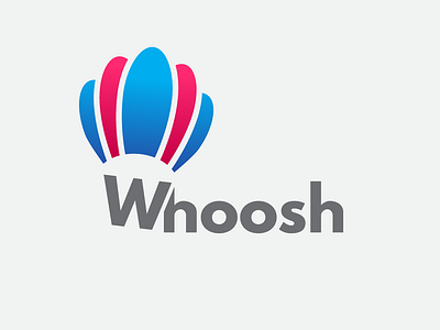 Whoosh - Hot Air Balloon Logo concept | Daily Logo Challenge