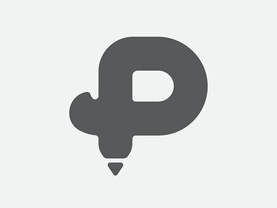 Pencil Logo - Letter P logo design daily logo challenge dailylogochallenge letter p logo design