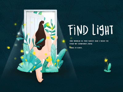 Find light illustration practice ui