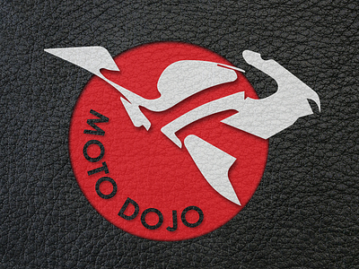 MotoDojo logo japanese motorcycle logo repair shop