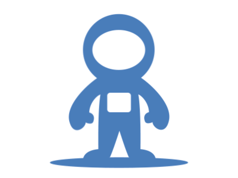 Astro - animated logo astronaut 2d 3d animation astro astronaut balls blue bubble logo rotation zoom