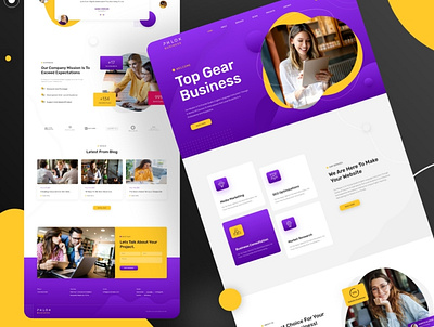 Creative Business agency branding business creative creative design landing page modern design ui ui design ux vivid colors web website design wordpress design