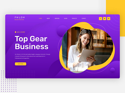 Business Header Design agency branding color creative creative design header header design modern design ui ux web