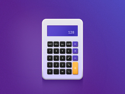 Daily UI challenge #004 — Calculator calculator challenge daily design realistic ui