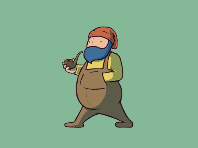 Gnome Walk Cycle cel animation character frame animation frame by frame gnome sketch walk walk cycle