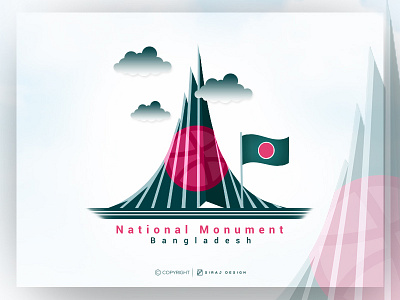 National Monument of Bangladesh bangladesh graphic design illustration monument