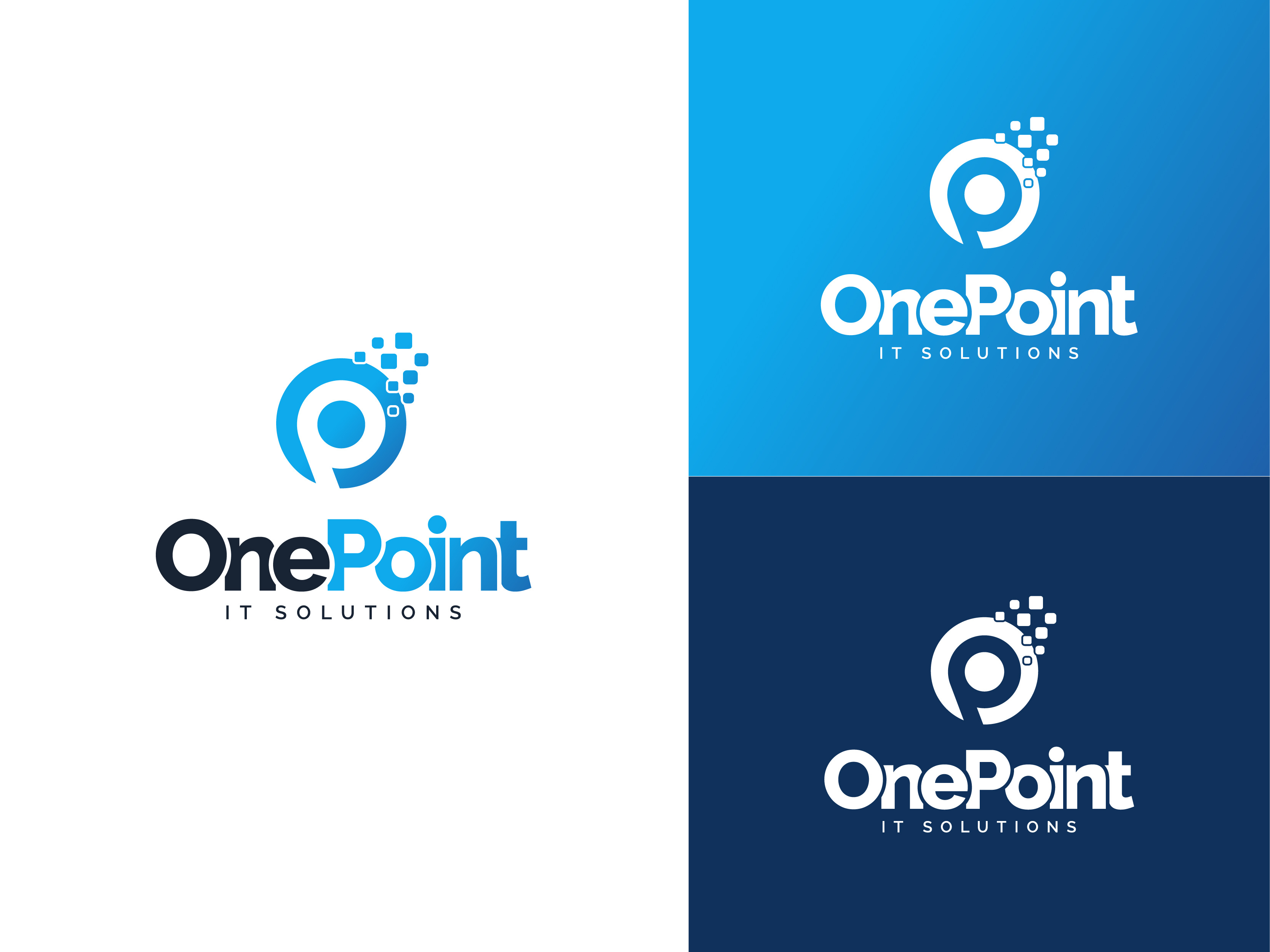 One Point It Solutions Logo by MD SIRAJUL ISLAM on Dribbble