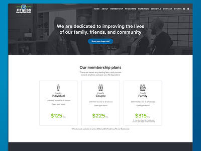Membership pricing branding crossfit fitness marketing membership pricing sketch ui ux webdesign
