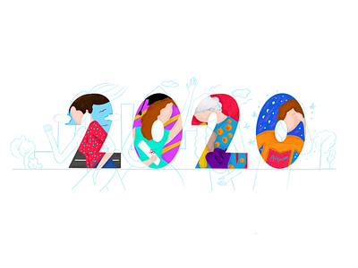 Happy New Year 2020 @illustration @art @creative