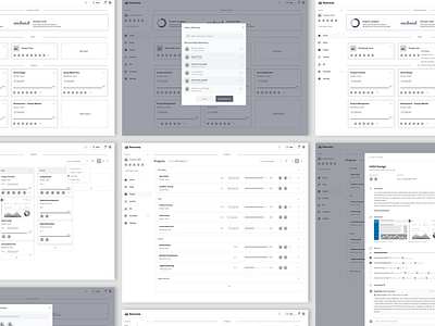 Basecamp wireframes