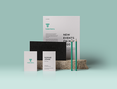 Talentera Stationary @branding @chilli @daily ui @design @vector