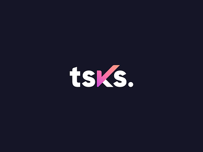 tsks - Logo concept app application branding concept logo logo design logotype manager managment task task list task management task manager tasks todo todolist type typography web website