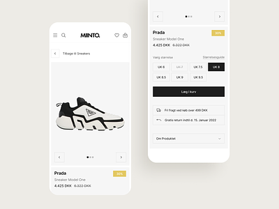 Ecommerce - Product Details app application design details ecommerce miinto minimal modern page product screen simple ui ux view web web design webshop
