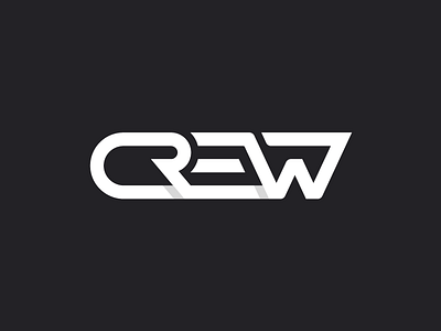 CREW design lettering logo logotype type