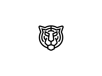 Tiger branding design icon line logo logomark mark tiger