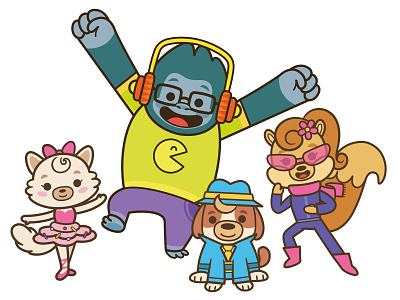 Sestini's gang children illustration kids illustration artwork kawaii art cartoon characterdesign