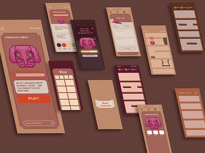 Game design UI in the making game design game ui game ux pixelart ui ux