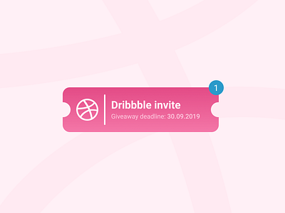 Dribbble invite! app competition design dribble giveaway icon illustration invitation invite minimal typography ui ux vector web website