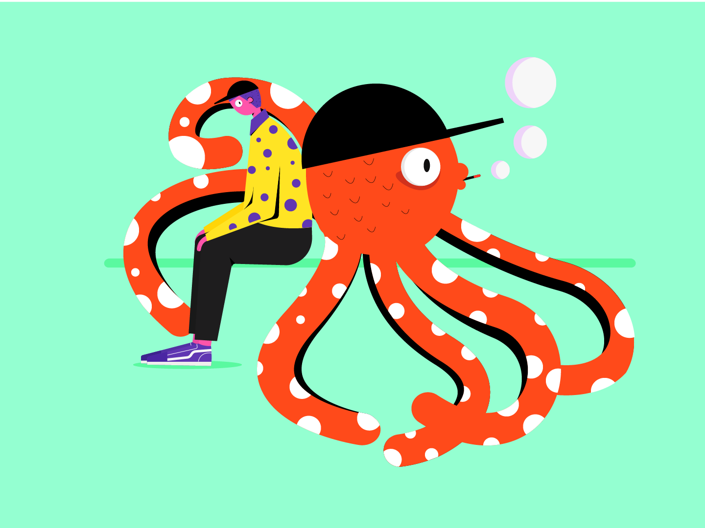 Octopus &human by Hong Phuc on Dribbble