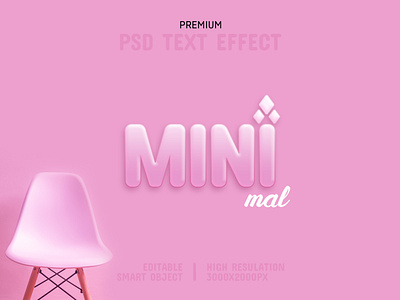 Minimal-PSD Text Effect Template 🎀